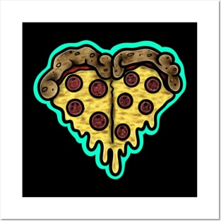 Pizza Heart Posters and Art